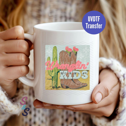 Wranglin' Kids - Mug UVDTF Transfer