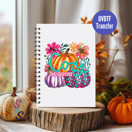 Pumpkin Cozy Season UVDTF Book/Notebook Transfer C256