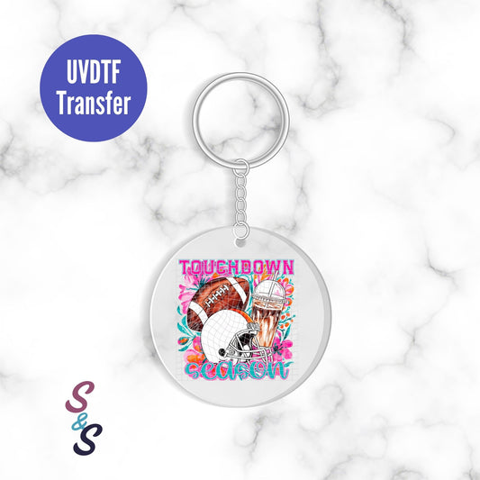 Touchdown Season Football - Keychain UVDTF Transfer
