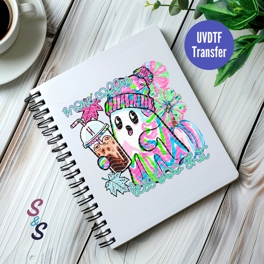 More Coffee Less Boo UVDTF Book/Notebook Transfer C272