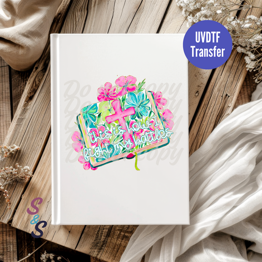 This Is How I Fight My Battles Bible UVDTF Book/Notebook Transfer C226