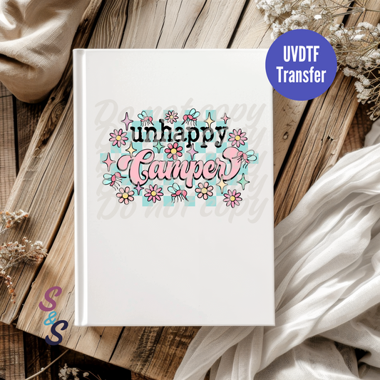 Unhappy Camper UVDTF Book/Notebook Transfer C227