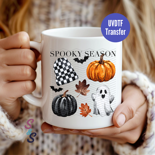 Spooky Season Halloween Mug UVDTF Transfer D250