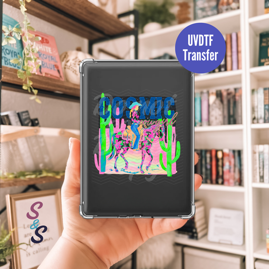 Cosmic Cowgirl Kindle UVDTF Transfer K105