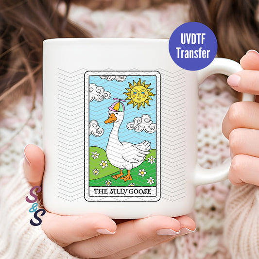 The Silly Goose Tarot Card Mug UVDTF Transfer G116