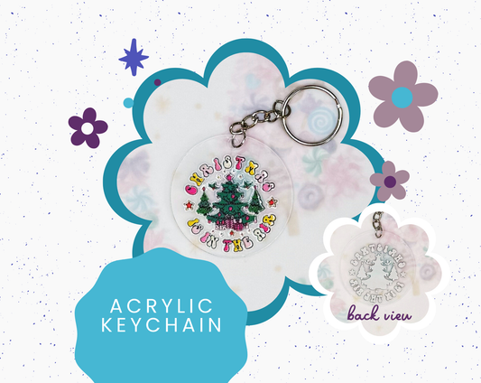 Christmas Is In The Air Acrylic Keychain