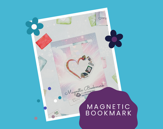 Heart Books Holographic Magnetic Bookmark