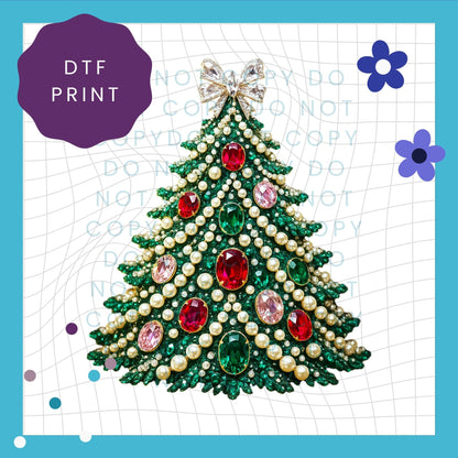 Jewel Christmas Tree 2 Direct To Film Print Transfer (DTF) 4003
