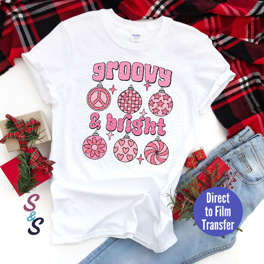 Groovy & Bright -  Direct To Film Print Transfer (DTF)