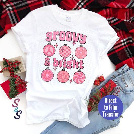 Groovy & Bright - Pastel & Retro - Direct To Film Print Transfer (DTF)