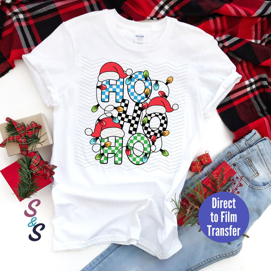 Ho Ho Ho Stack - Bold - Direct To Film Print Transfer (DTF)