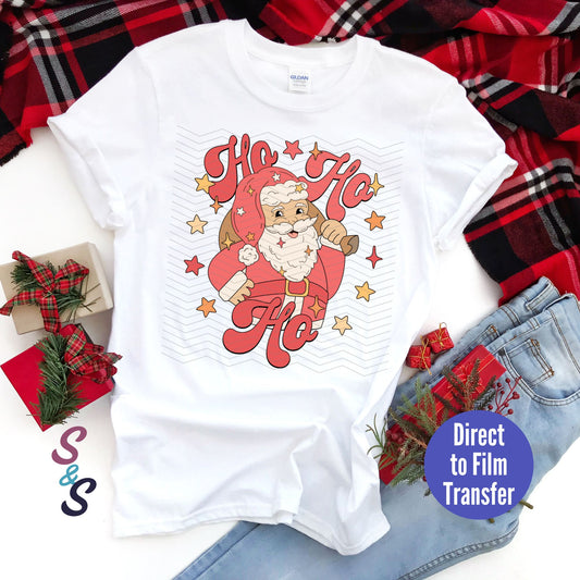 Ho Ho Ho Santa - Classic - Direct To Film Print Transfer (DTF)
