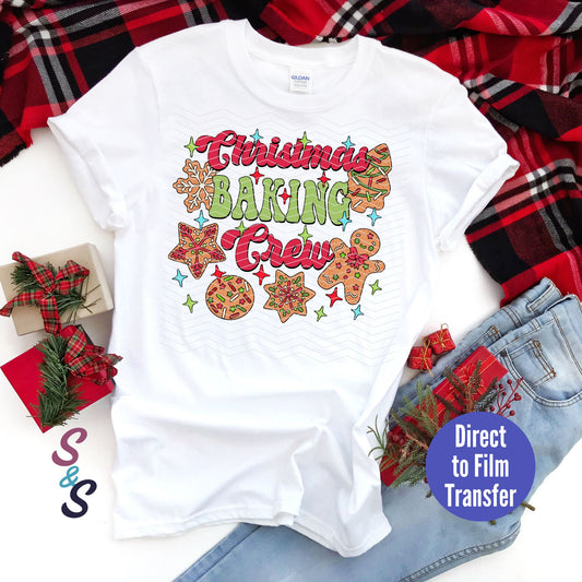Christmas Baking Crew - Bold -  Direct To Film Print Transfer (DTF)