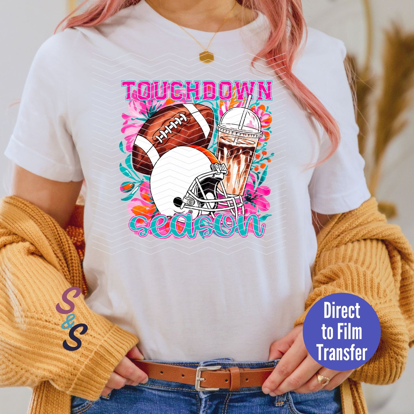 Touchdown Season Football - Direct To Film Print Transfer (DTF)