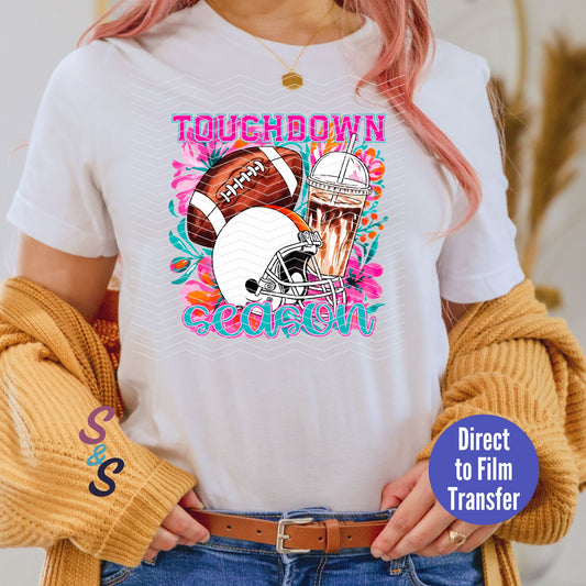 Touchdown Season Football - Direct To Film Print Transfer (DTF)