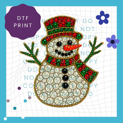 Jewel Snowman Direct To Film Print Transfer (DTF) 4004