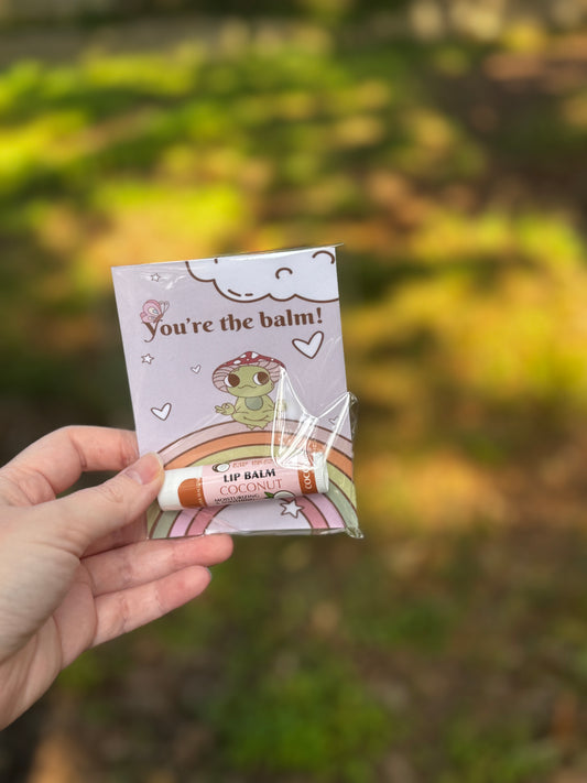 You're The Balm Frog Lip Balm Card LB002