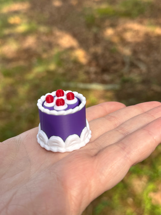 Purple Cake & Cherries Clicker Fidget