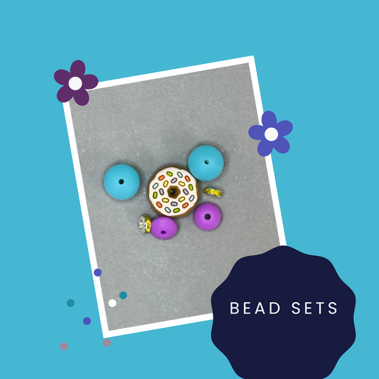 Donut With Sprinkles 7 Piece Bead Set