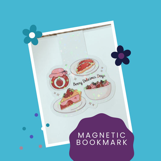 Berry Delicious Days Strawberry Magnetic Bookmark