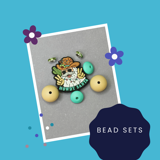 Howdy Santa Cowboy 7 Piece Bead Set