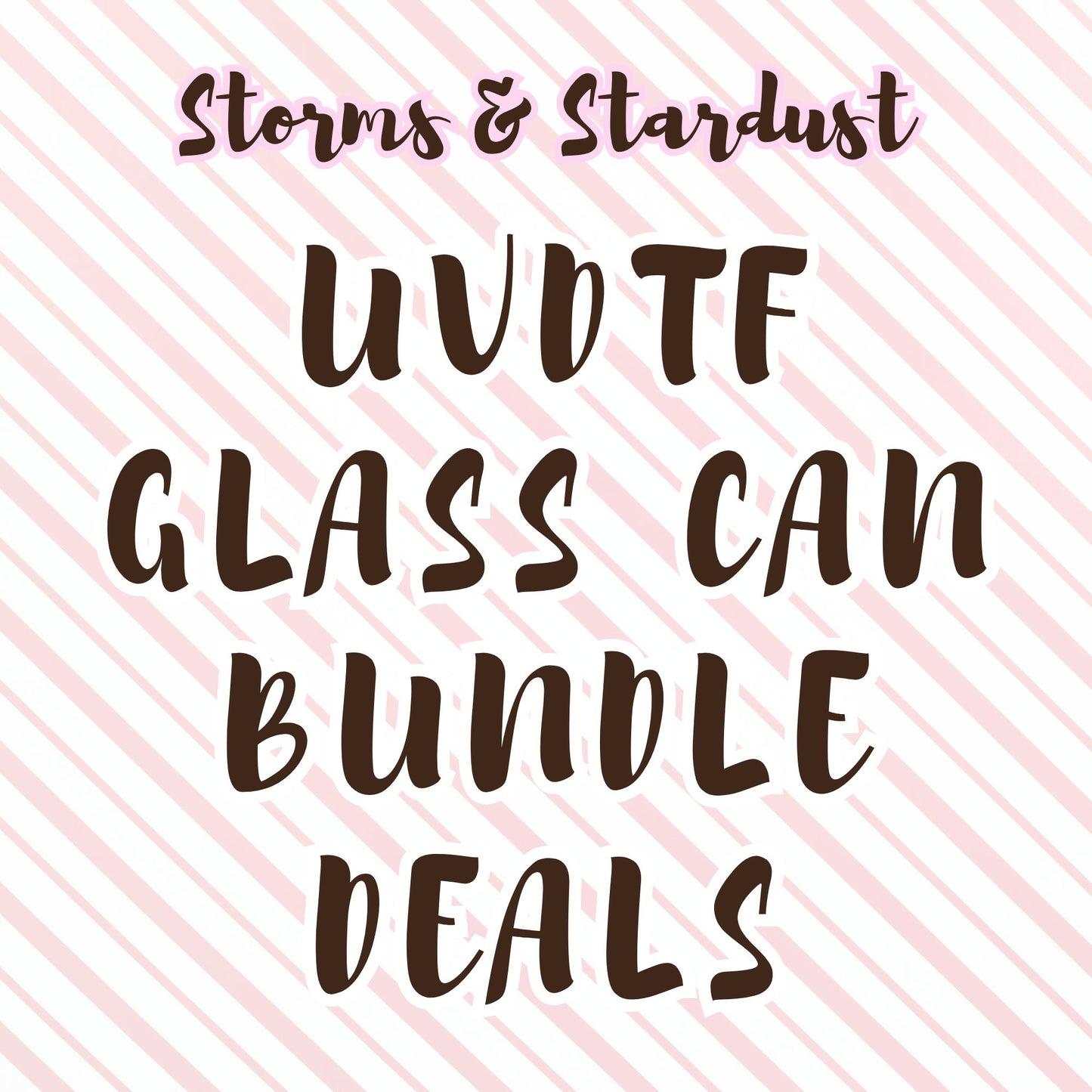 Huge Bundle UVDTF Transfer 16 Oz Glass Can Wraps